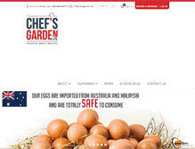 Tablet Screenshot of chefsgarden.net